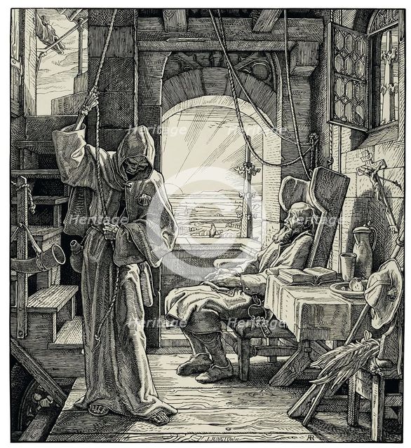 Death as a friend, 1851. Creator: Rethel, Alfred (1816-1859).
