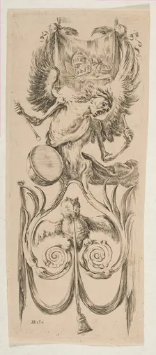 Death Beating a Drum, ca. 1653. Creator: Stefano della Bella