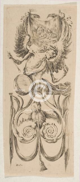 Death Beating a Drum, ca. 1653. Creator: Stefano della Bella.