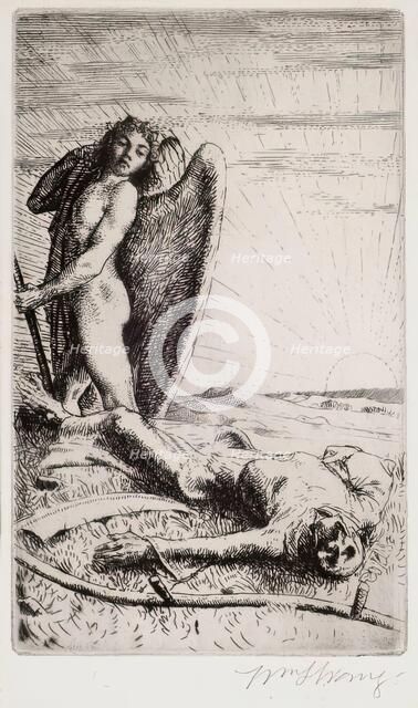 Death Defeated, 1888. Creator: William Strang.