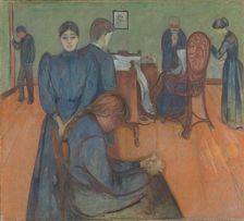 Death in the Sickroom, 1893. Creator: Edvard Munch