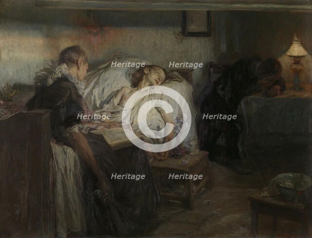 Death is Near, 1898. Creator: Otto Heichert.