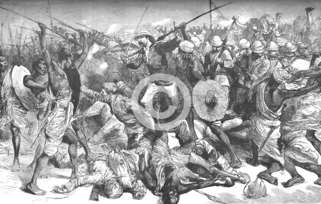 'Death of Colonel Burnaby', c1885. Artist: Unknown.