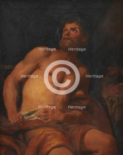 Death of Cato the Younger, 1647-1698. Creator: Johann Carl Loth.