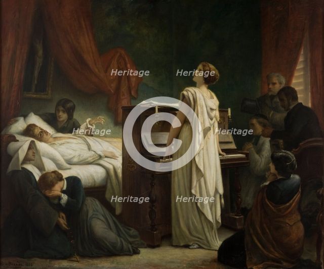 Death of Chopin, 1885. Creator: Felix Joseph Barrias.