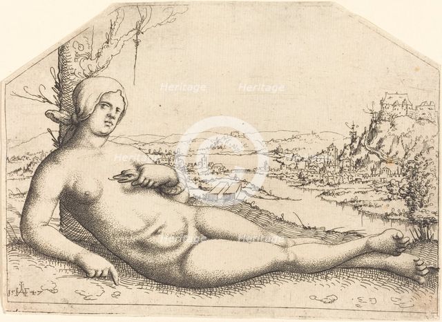 Death of Cleopatra, 1547. Creator: Augustin Hirschvogel.