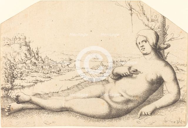 Death of Cleopatra, 1547. Creator: Augustin Hirschvogel.