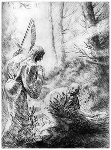 Death of a Woodhewer c1860-1910 (1924).Artist: Alphonse Legros