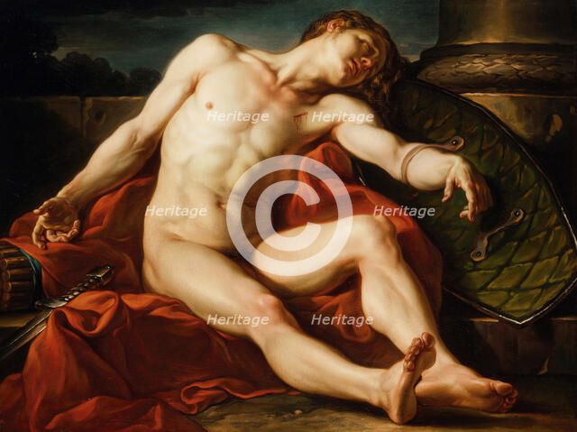 Death of a Gladiator, 1773. Creator: Jean Simon Berthelemy.