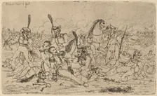 Death of a Russian General (Le Mort d'un general russe), 1814. Creator: Gerhardus Emaus De Micault