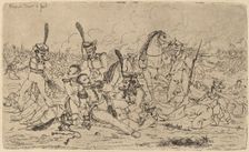 Death of a Russian General (Le Mort d'un general russe), 1814. Creator: Gerhardus Emaus De Micault