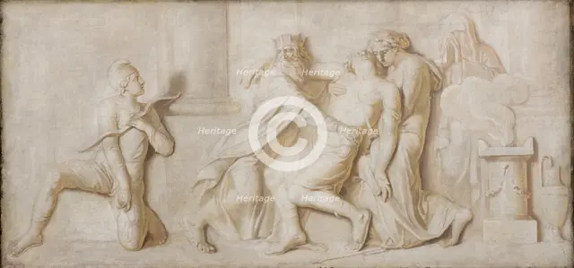 Death of Achilles by Paris' Arrow, 1794-1798. Creator: Nicolai Abraham Abildgaard.