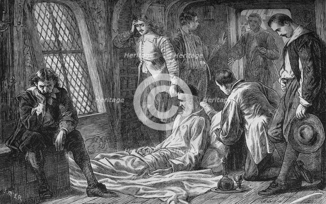 'Death of Admiral Blake', 7 August 1657, (c1880). Artist: Unknown.