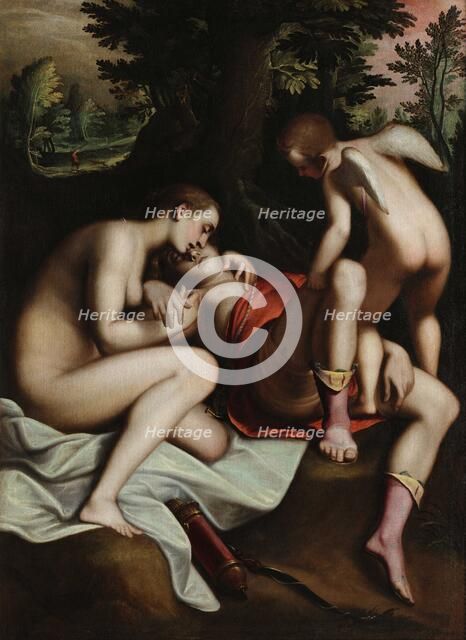 Death of Adonis, before 1585. Creator: Cambiaso (Cambiasi), Luca (1527-1585).