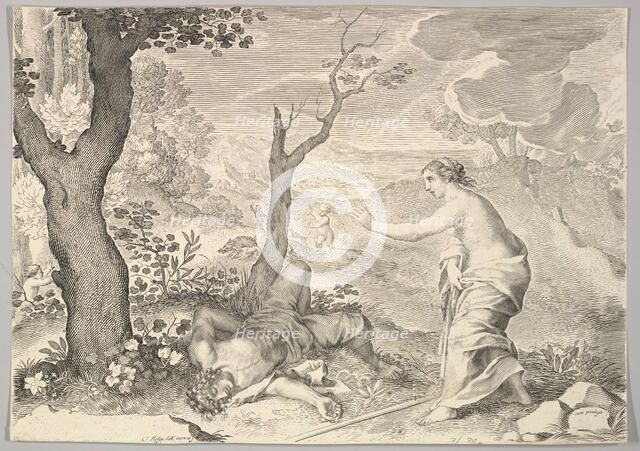 Death of Adonis. Creator: Claude Mellan.