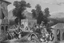 Death of Bishop Heber 1846. Artist: James Sands