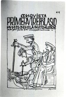 Death of Blasco Nunez de Vela, Viceroy of Peru, at the hands of Gonzalo Pizarro in 1546, illustra…