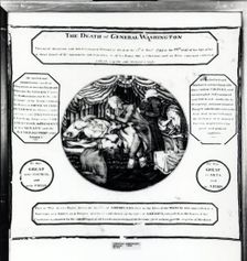 Death of General Washington (Handkerchief), United States, 1799/1800. Creator: Unknown