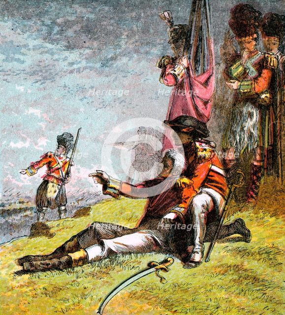 'Death of General Wolfe', 1759 (c1850s). Artist: Unknown