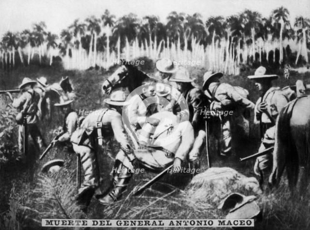 Death of General Antonio Maceo, (1896), 1920s. Artist: Unknown