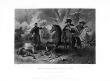 Death of General Felix Zollicoffer, Battle of Mill Springs, Kentucky, 19 January 1862, (1862-1867).Artist: R Dudensing