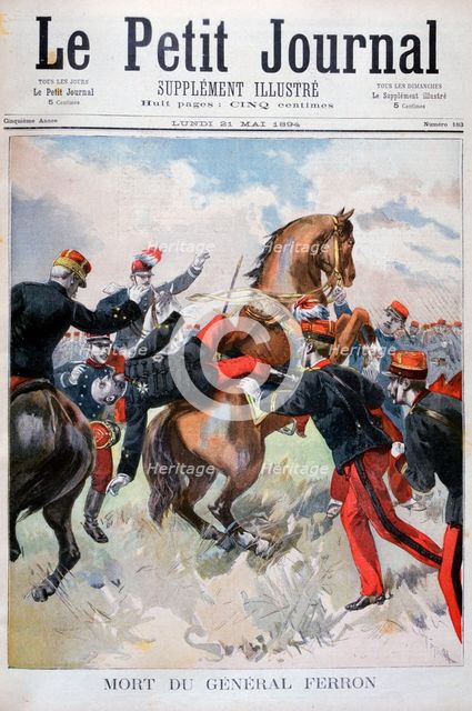 Death of General Ferron, 1894. Artist: Unknown