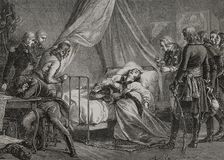Death of General Hoche in Wetzlar, due to tuberculosis, on 19 September 1797, (1879). Creator: Unknown