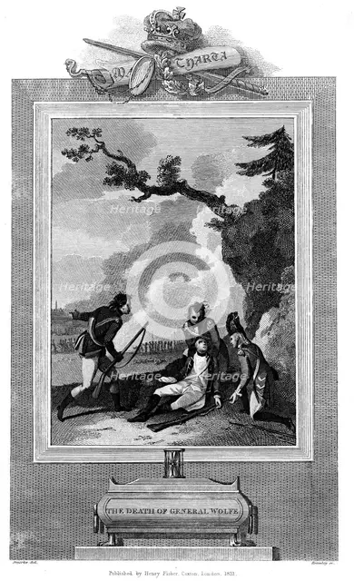 Death of General James Wolfe at the Siege of Quebec, 1759 (1831). Artist: Unknown