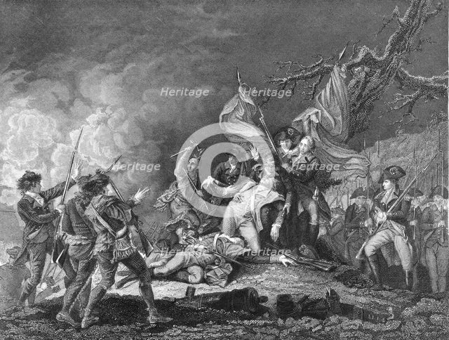 Death of General Montgomery at Quebec, December 1775. Creator: Unknown.