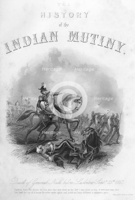 Death of General Neill before Lucknow, 25th September 1857, (c1860). Artist: Unknown