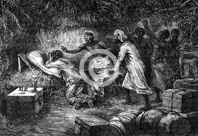 Death of David Livingstone, Scottish missionary and explorer, 1 May 1873 (1877). Artist: Unknown