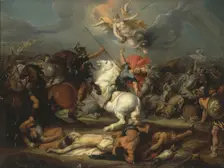 Death of Decius Mus, 1641. Creator: Simon de Vos