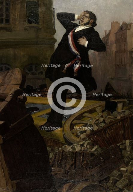Death of deputy Alphonse Baudin on December 3, 1851, 1902. Creator: Laurens, Jean-Paul (1838-1921).