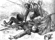Death of Ensign Anstruther c1880. Artist: C.R.