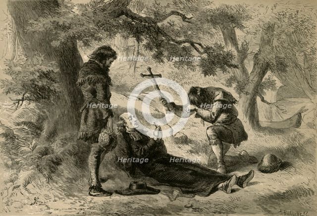 'Death of Father Marquette', (1877). Creator: Albert Bobbett.