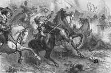 Death of Falkland, at Newbury 20 September 1643, (c1880)