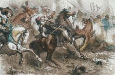 Death of Falkland, at Newbury 20 September 1643, (c1880). Creator: Unknown