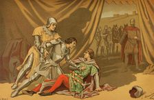 Death of King Peter I of Castile, (1334-1369), 1889. Creator: Juan Alaminos