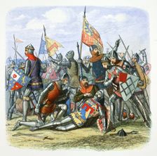 Death of Harry Hotspur (Sir Henry Percy), Shrewsbury, Shropshire, 1403 (1864). Creator: James William Edmund Doyle