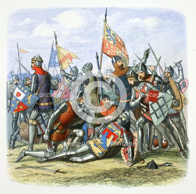 Death of Harry Hotspur (Sir Henry Percy), Shrewsbury, Shropshire, 1403 (1864).  Creator: James William Edmund Doyle.