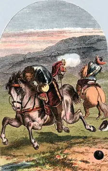 Death of Henri, Vicomte de Turenne, French soldier, 1675 (c1870). Artist: Edward Henry Corbould