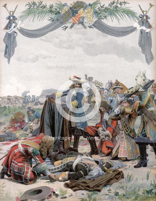 Death of Henri, Vicomte de Turenne, French soldier, 1675 (c1871-1940). Artist: Maurice Leloir