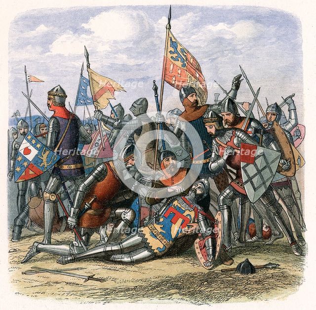 Death of Henry Percy (Harry Hotspur) at the Battle of Shrewsbury, 21 July 1403, (c1860). Artist: Unknown