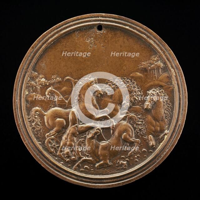 Death of Hippolytus, late 15th - early 16th century. Creator: Moderno.