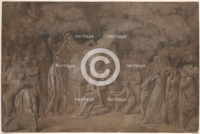 Death of Iphigenia (?), possibly c. 1758/1759. Creator: Benjamin West.