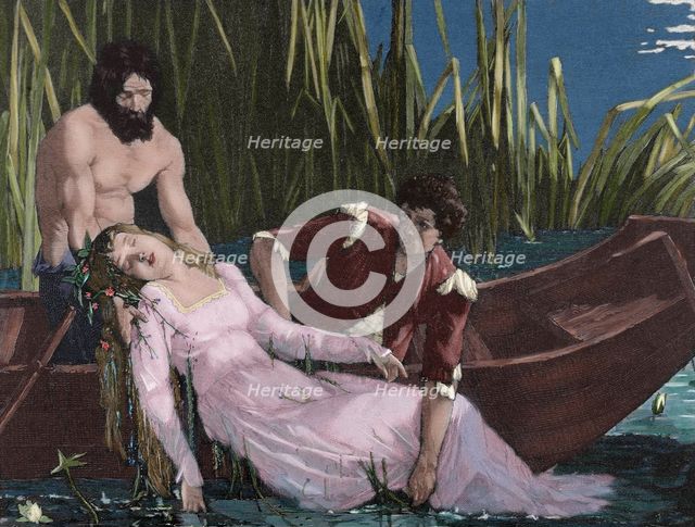 Death of Ophelia, 19th century. Creator: Unknown.