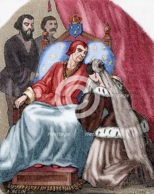 Death of Louis XI, 1483, (1851). Creator: Dupre.