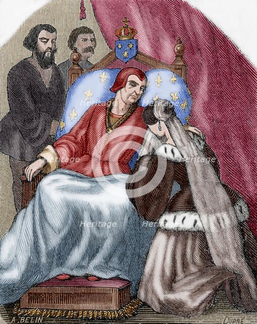 Death of Louis XI, 1483, (1851). Creator: Dupre.