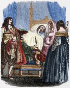 Death of Louis XIII, 1643, (1851). Creator: Ed Coppin