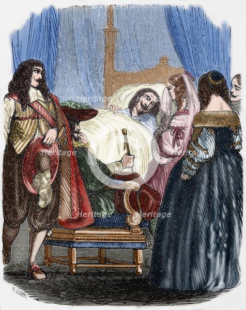 Death of Louis XIII, 1643, (1851).  Creator: Ed Coppin.
